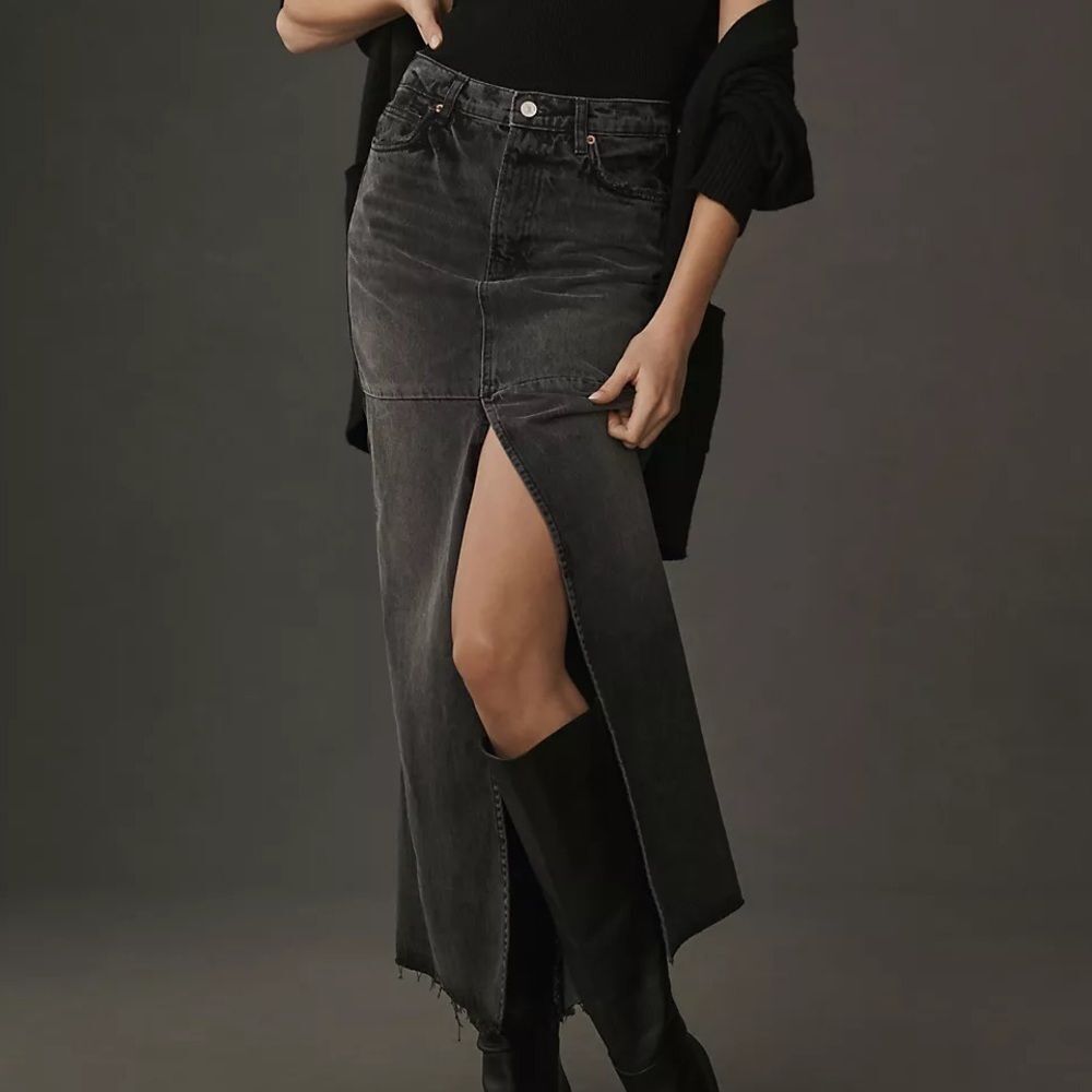 NWT REFORMATION Tazz Maxi Denim Skirt!